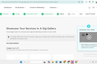 setup form website develop