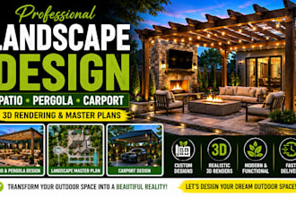 design florida landscape master plans, site plans, carport, patio, pergola plans