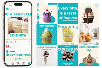 design creative and brand focused social media creatives