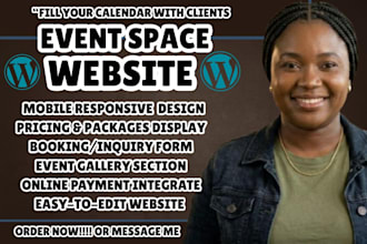 event space website venue rental party hall wedding venue event booking website