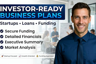 write an investor ready business plan for startups loans business plan writer
