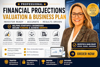 do a financial plan, analysis, valuation, and business plan