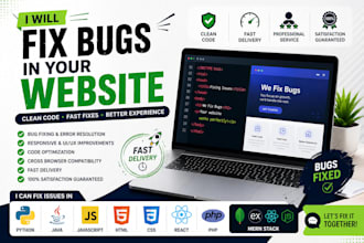 fix bugs in your website or web application