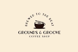 design coffee cafe shop business logo