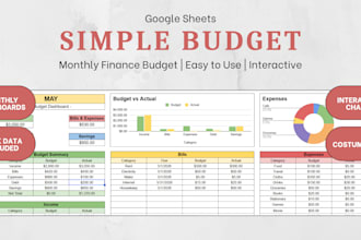 create a professional excel budget tracker and personal finance dashboard