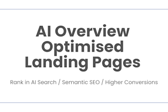 write ai overview optimized landing page content