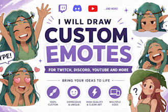 draw custom emotes for twitch, discord, youtube and more