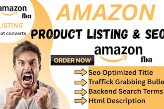 write top amazon listing SEO product descriptions