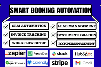integrate hubspot stripe pandadoc typeform calendly gmail slack quickbook zapier