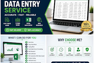 do data entry copy paste and typing expert