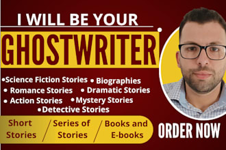 be your professional fiction ghostwriter