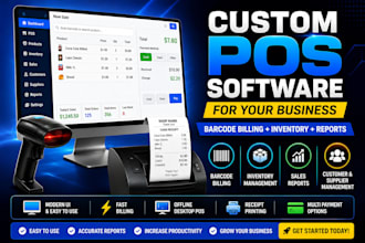 build fast billing software and pos invoice system clean UI