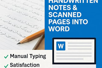 convert handwritten notes to editable word document with formatting