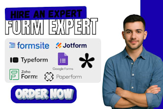 design online form, google forms, typeform, jotforms, zoho forms with survey