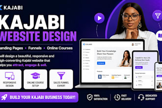 design kajabi online course website kajabi landing page kajabi sales page podia