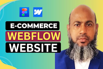 develop a responsive ecommerce webflow website using webflow