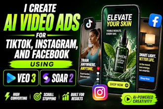create ai video ads for tiktok, instagram, and facebook using veo 3 and soar 2
