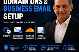 setup your domain dns and business email professionally