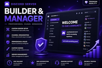 build and manage a professional discord server