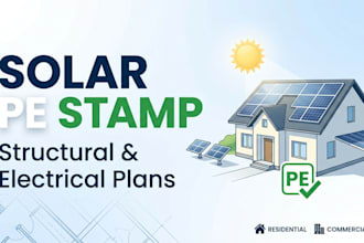 residential rooftop solar structural pe stamp and commercial solar permit plans