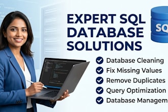 do expert sql data cleaning and database management