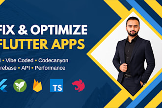 fix, reskin, revamp and optimize your flutter app or ai coded app