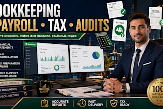 bookkeeping, payroll, tax prep, financial statements and audits