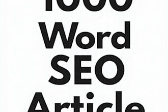 write a 1000 word SEO blog post article
