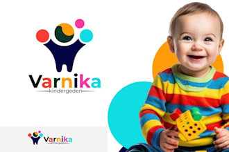 design a creative nursery, daycare, and baby shop logo