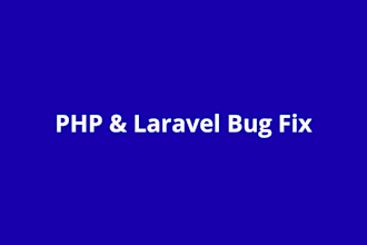 fix PHP and laravel bugs quickly and professionally