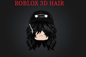 create custom 3d roblox ugc hairs