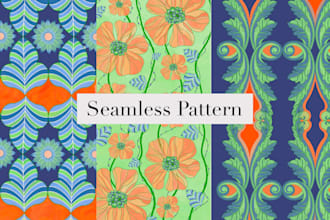 make vector seamless pattern designs