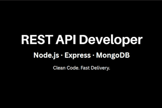 build a rest API with nodejs and express for your app