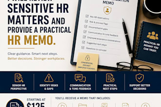provide a senior HR review for sensitive workplace matters