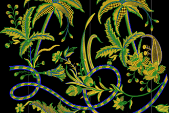 digitize floral motif embroidery patterns professionally