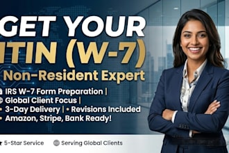 prepare your itin w7 application for non US residents
