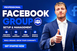 be your professional facebook group manager and organic growth specialist