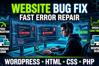 fix website bugs, errors, responsive issues, and website problems fast