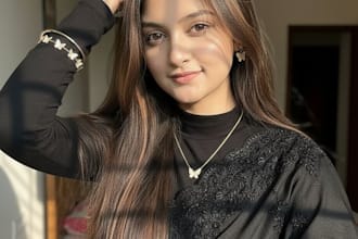 be create realistic fashion photo model image