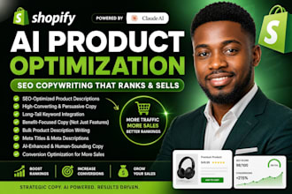 shopify ai product description SEO copywriting claude ai conversion optimization