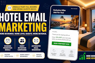 create hotel email marketing guest retention booking promotion email campaigns