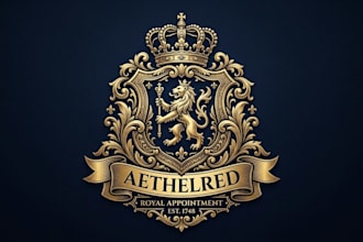 design a powerful luxury king inspired logo for your brand