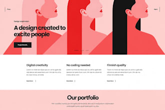 design a creative portfolio website