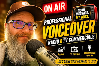 record voiceover for your TV or radio commercial