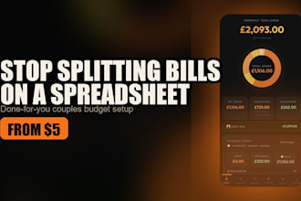 set up a couples budget app and split your bills for you