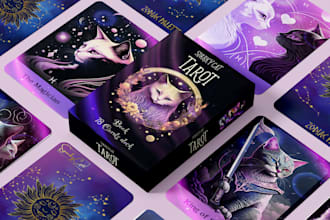 design printable card box card game box mockup rulebook design card illustration