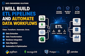 build etl pipelines and automate data workflows