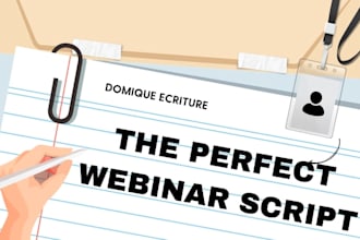 write the perfect and high ticket webinar script with powerpoint presentation