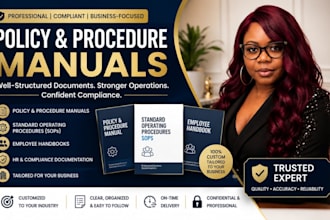 write professional policy and procedure manuals for your business