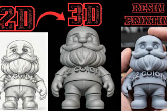 turn 2d image to 3d model, photo to 3d toy, stl to 3mf file printing